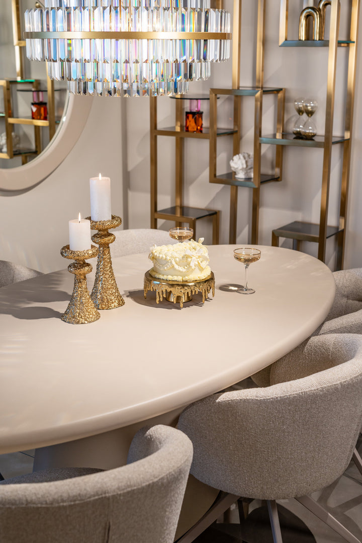 Eetkamerstoel Olivia biscotti swivel