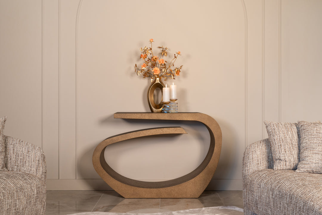 Console Alhambra brushed gold