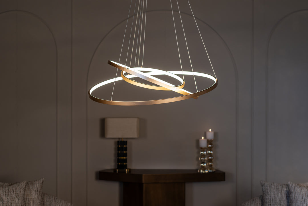 Console Hexa brushed gold