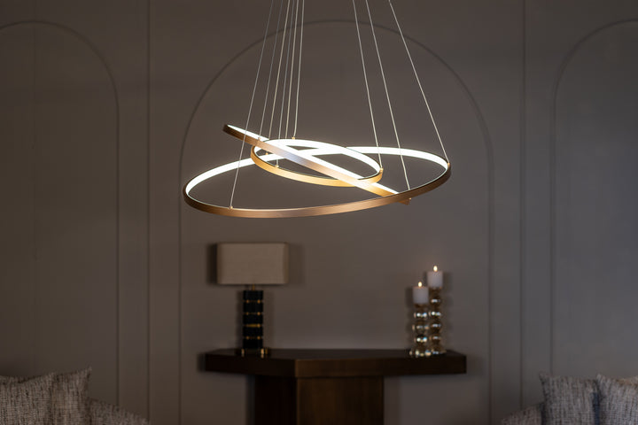 Console Hexa brushed gold