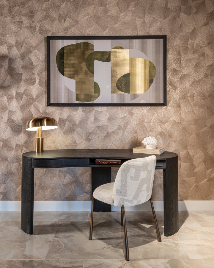 Dining room chair Lana beige graffiti (Set of 2)