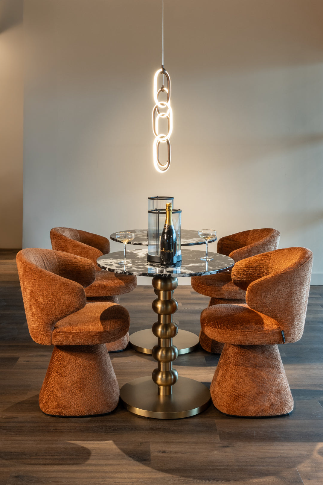Bistrotafel Witlox black/gold 75Ø