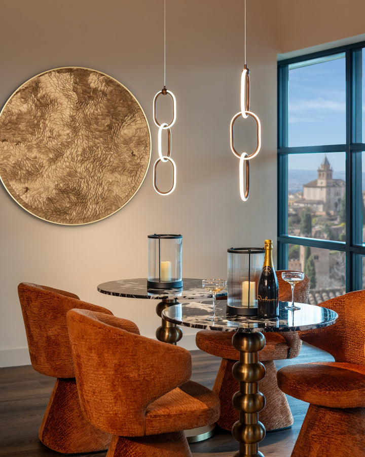Bistrotafel Witlox black/gold 75Ø