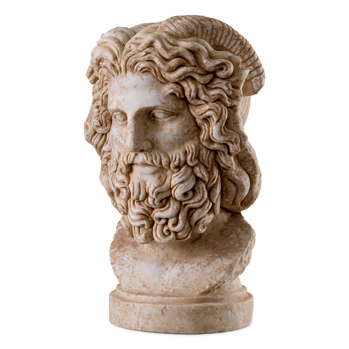 Eichholtz Buste Zeus Marble Antique Look