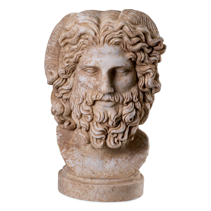 Eichholtz Buste Zeus Marble Antique Look