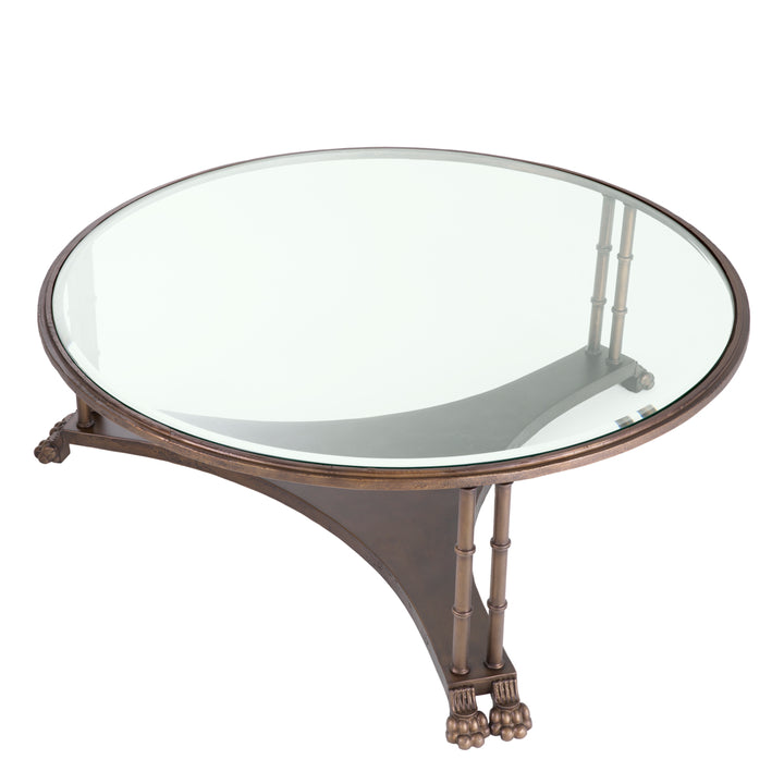 Eichholtz Salontafel Lioness Bronze Bevelled Glass