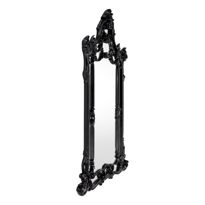 Eichholtz Spiegel Chippendale Black Bevelled Mirror Glass