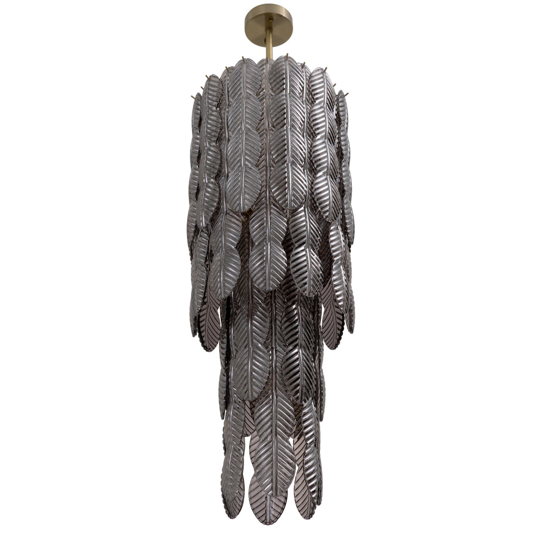 Eichholtz Chandelier Sahure Brushed Brass Smoke Glass
