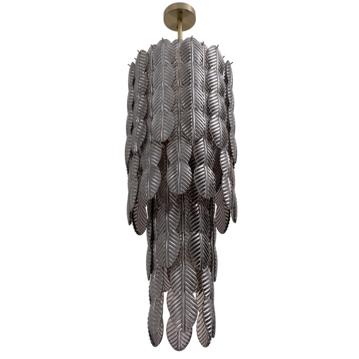 Eichholtz Chandelier Sahure Brushed Brass Smoke Glass