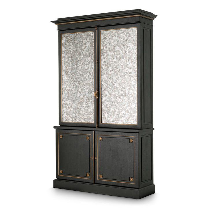 Eichholtz Barkast Kellam Black Antique Mirror