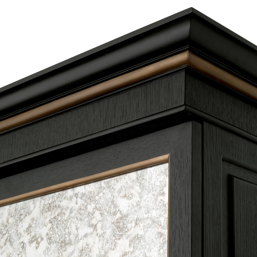 Eichholtz Barkast Kellam Black Antique Mirror