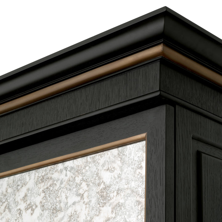 Eichholtz Barkast Kellam Black Antique Mirror