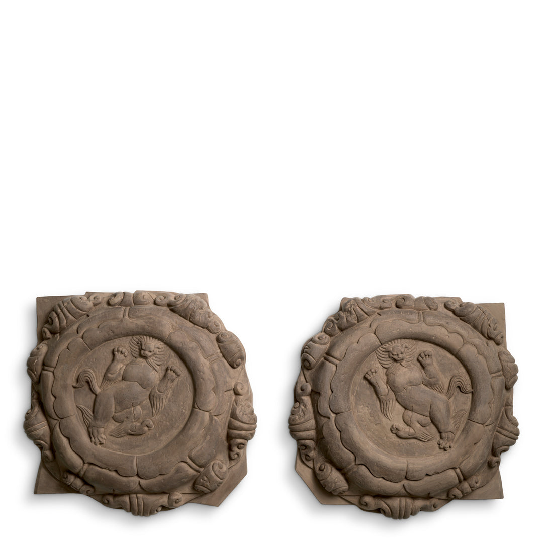 Eichholtz Wandobject Liao Set of 2 Sandstone