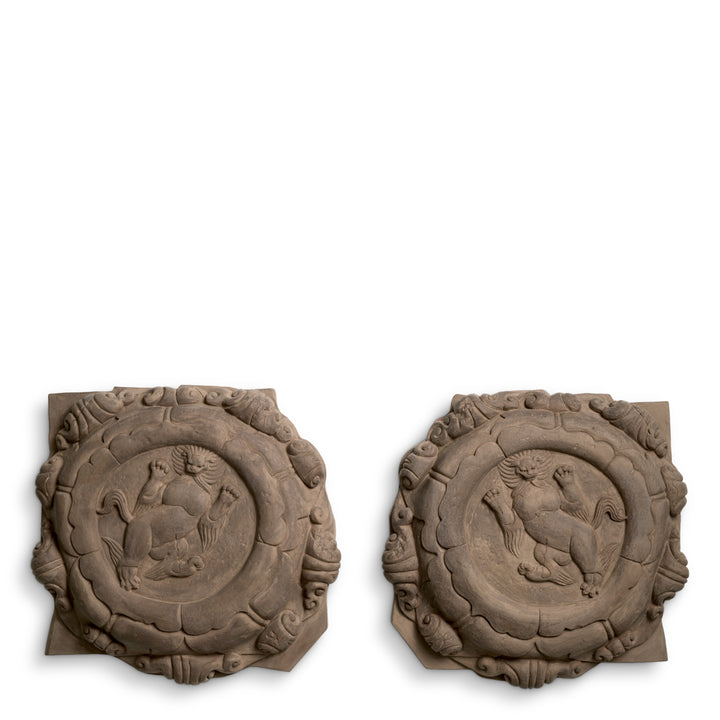 Eichholtz Wandobject Liao Set of 2 Sandstone
