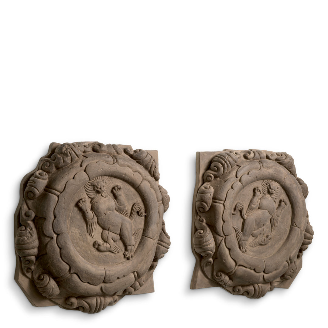 Eichholtz Wandobject Liao Set of 2 Sandstone