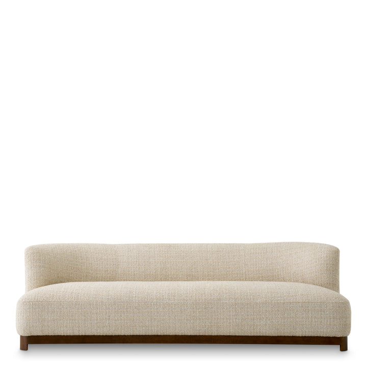Eichholtz Bank Stelvio Winslow Chenille Beige Walnut
