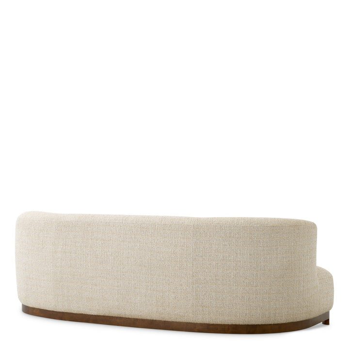 Eichholtz Bank Stelvio Winslow Chenille Beige Walnut