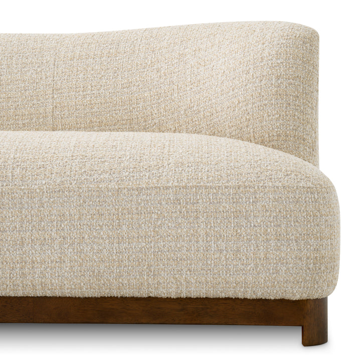 Eichholtz Bank Stelvio Winslow Chenille Beige Walnut