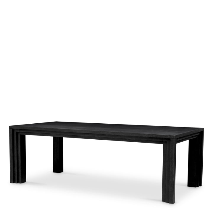 Eichholtz Eettafel Metropolitan Black Open Grain