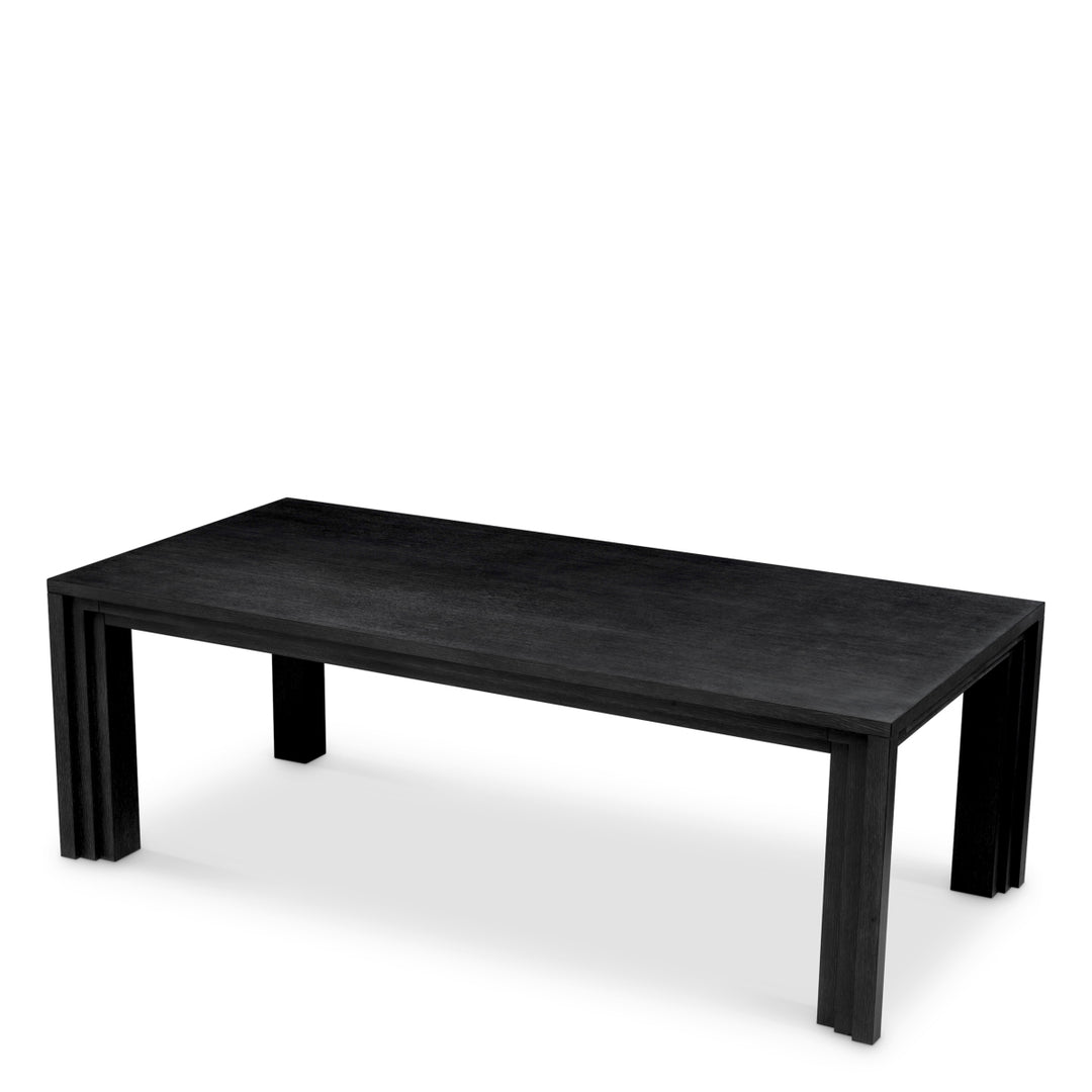 Eichholtz Eettafel Metropolitan Black Open Grain
