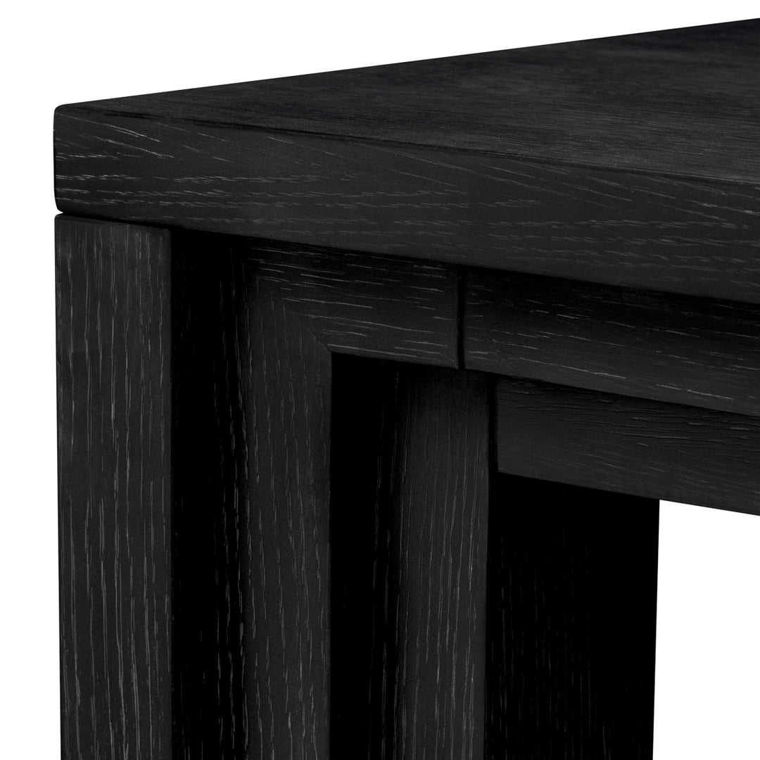 Eichholtz Eettafel Metropolitan Black Open Grain
