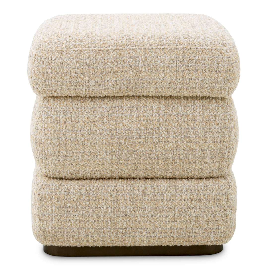 Eichholtz Ottoman Fifth Winslow chenille beige – afbeelding 3
