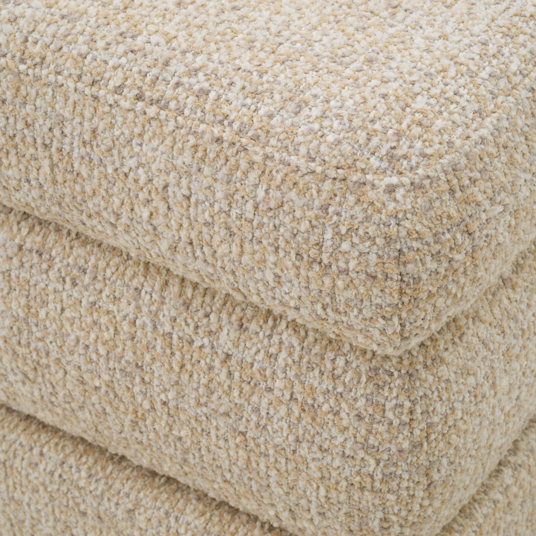 Eichholtz Ottoman Fifth Winslow chenille beige – afbeelding 5