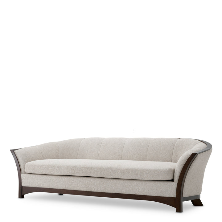 Eichholtz Bank Bleecker Palmer Beige Mahogany Look