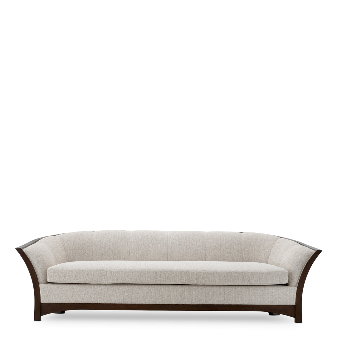 Eichholtz Bank Bleecker Palmer Beige Mahogany Look