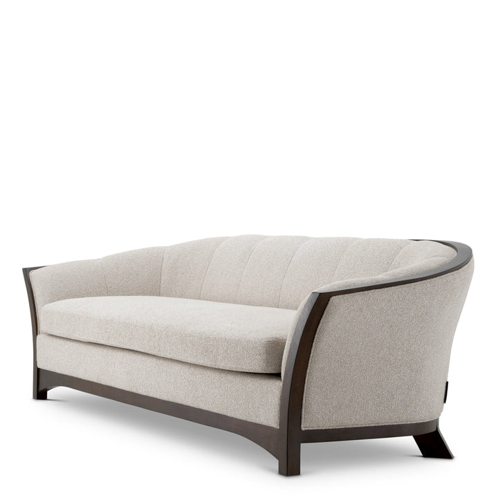 Eichholtz Bank Bleecker Palmer Beige Mahogany Look