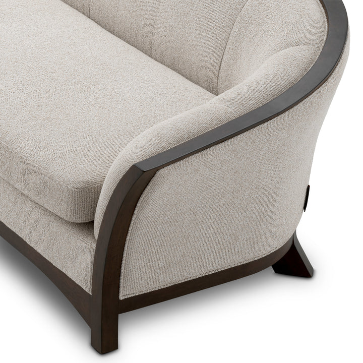 Eichholtz Bank Bleecker Palmer Beige Mahogany Look
