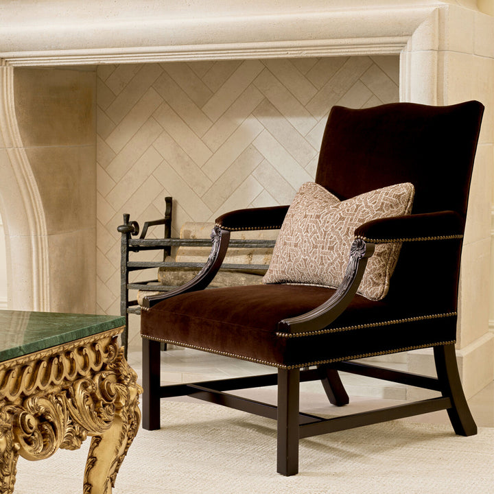 Eichholtz Fauteuil Elisha Sonoma Brown Velvet