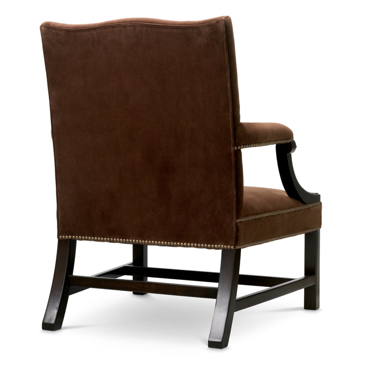 Eichholtz Fauteuil Elisha Sonoma Brown Velvet