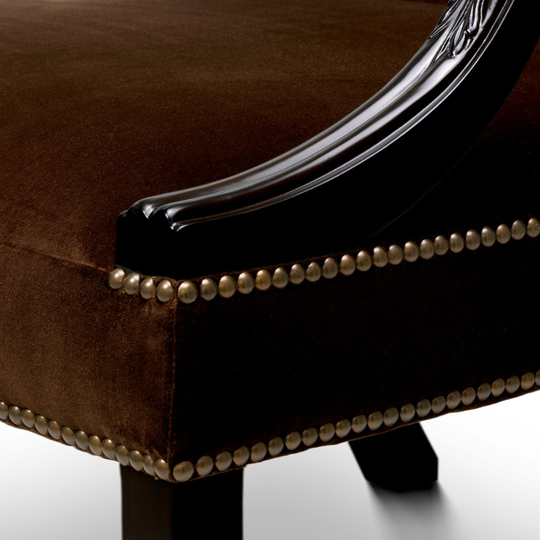 Eichholtz Fauteuil Elisha Sonoma Brown Velvet