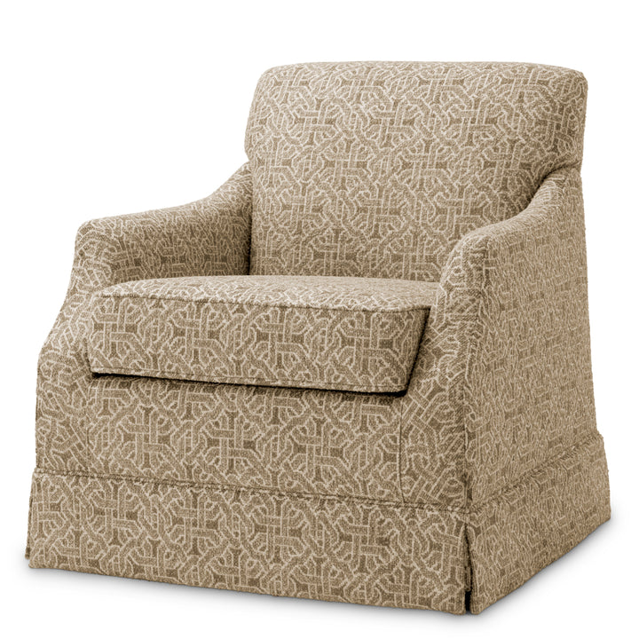 Eichholtz Draai fauteuil Madison Frieze Jacquard Beige