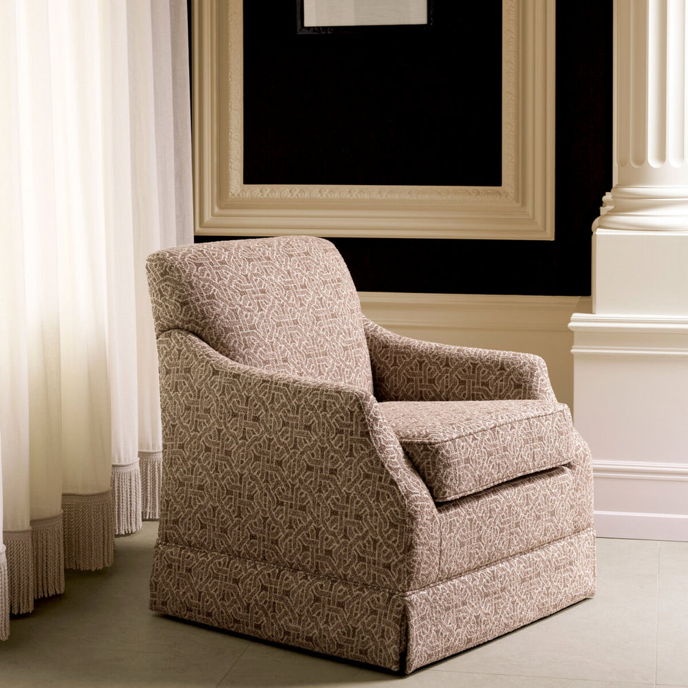Eichholtz Draai fauteuil Madison Frieze Jacquard Beige