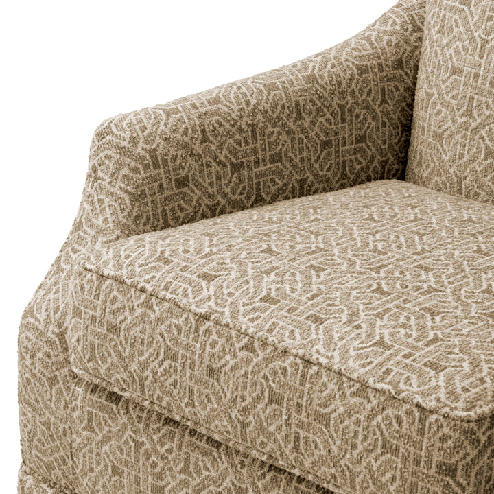 Eichholtz Draai fauteuil Madison Frieze Jacquard Beige