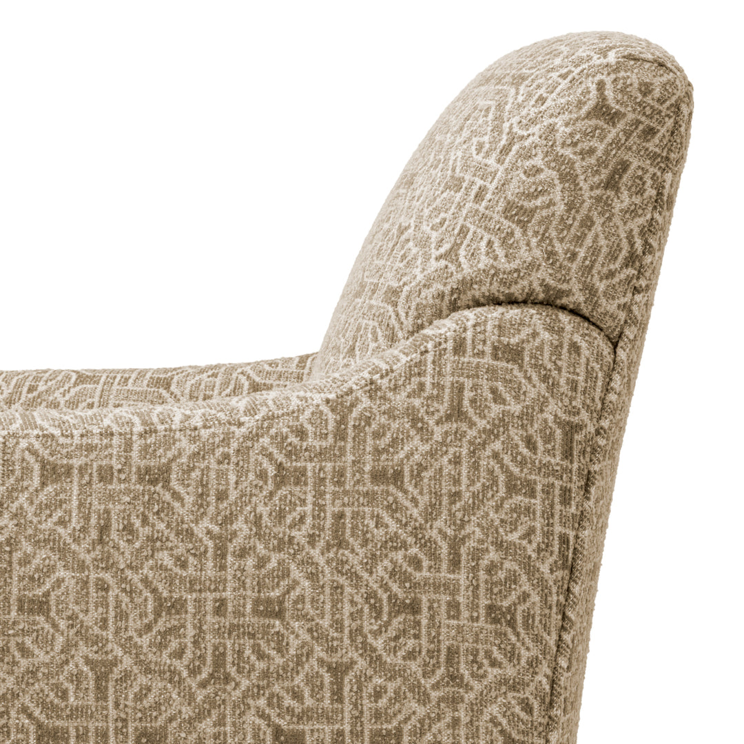 Eichholtz Draai fauteuil Madison Frieze Jacquard Beige