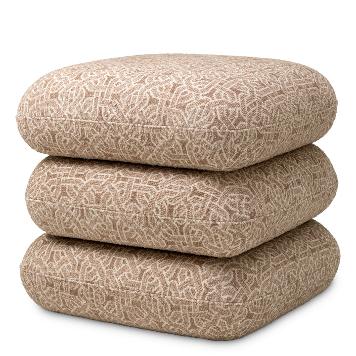 Eichholtz Ottoman Greenwich Frieze jacquard beige