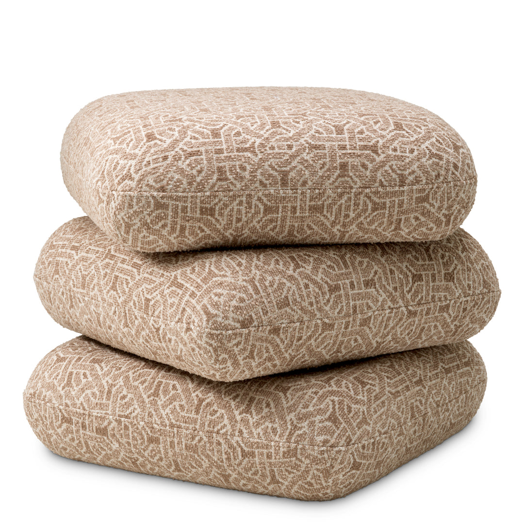 Eichholtz Ottoman Greenwich Frieze jacquard beige