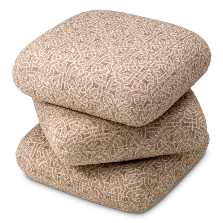 Eichholtz Ottoman Greenwich Frieze jacquard beige