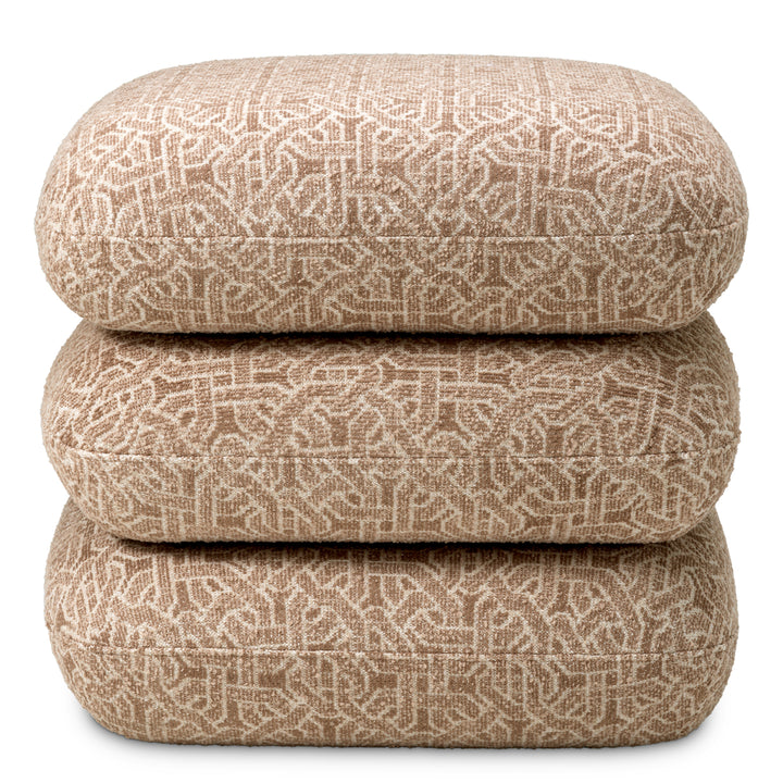 Eichholtz Ottoman Greenwich Frieze jacquard beige
