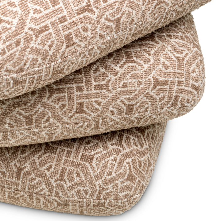 Eichholtz Ottoman Greenwich Frieze jacquard beige