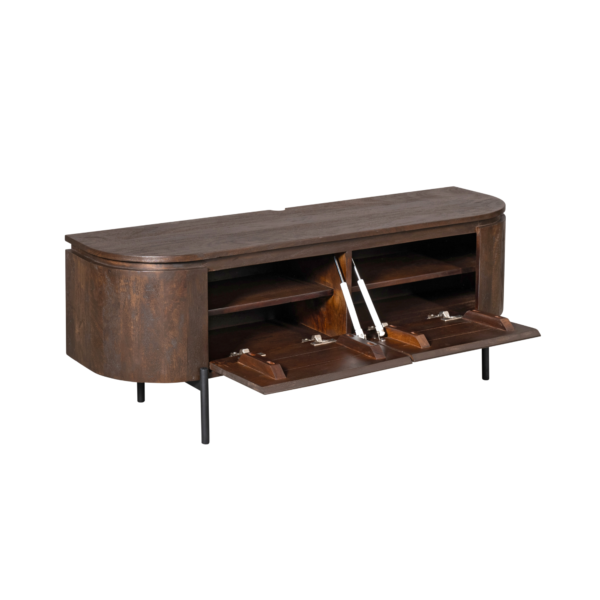 TV-Board Excellent Braunes Mangoholz 120 cm