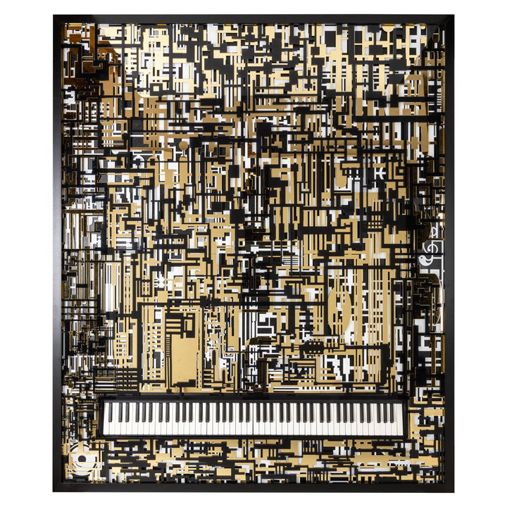 Wanddecoratie Wibi Zwart/Goud