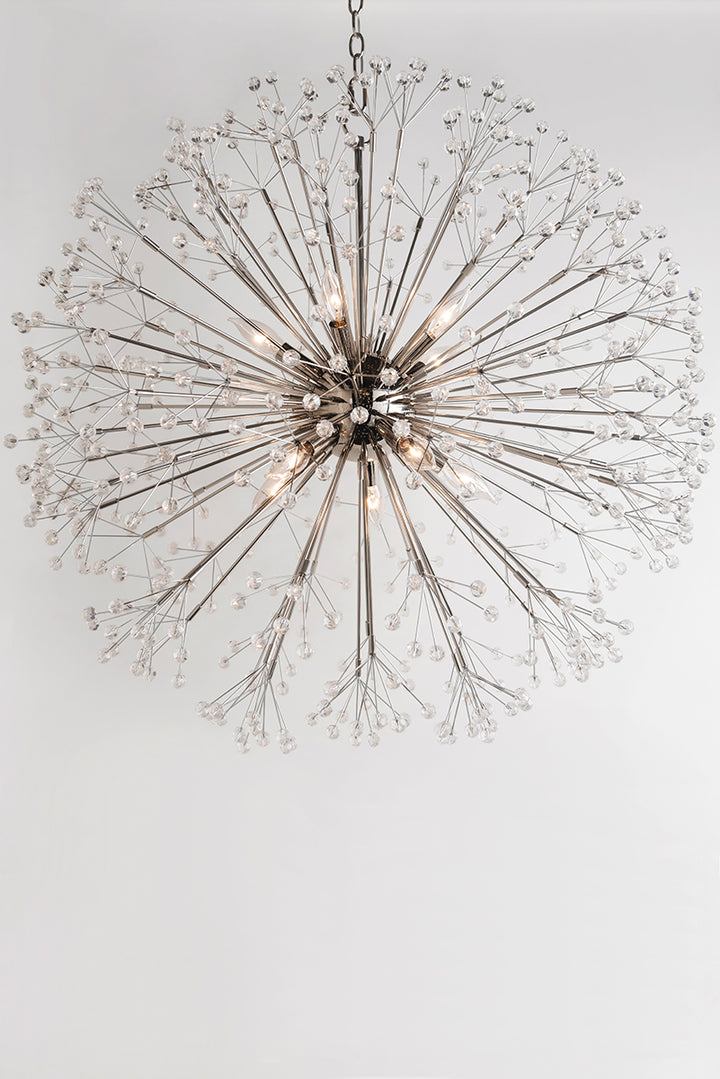 DUNKIRK 16 LT CHANDELIER NICKEL