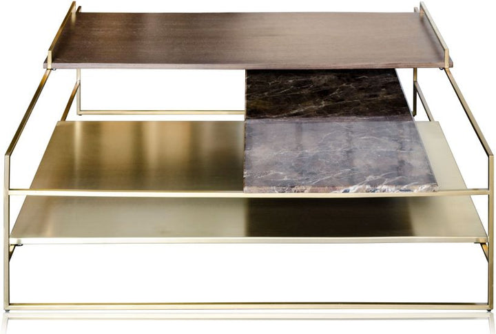 Architect Coffee Table Brushed Gold