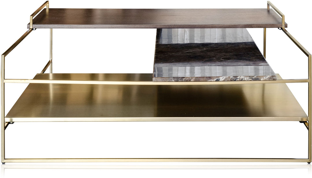 Architect Coffee Table Brushed Gold