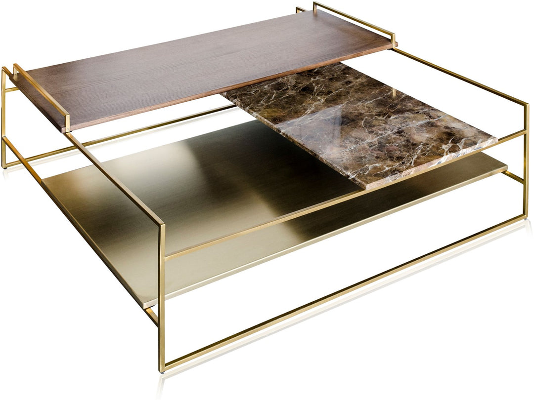 Architect Coffee Table Brushed Gold