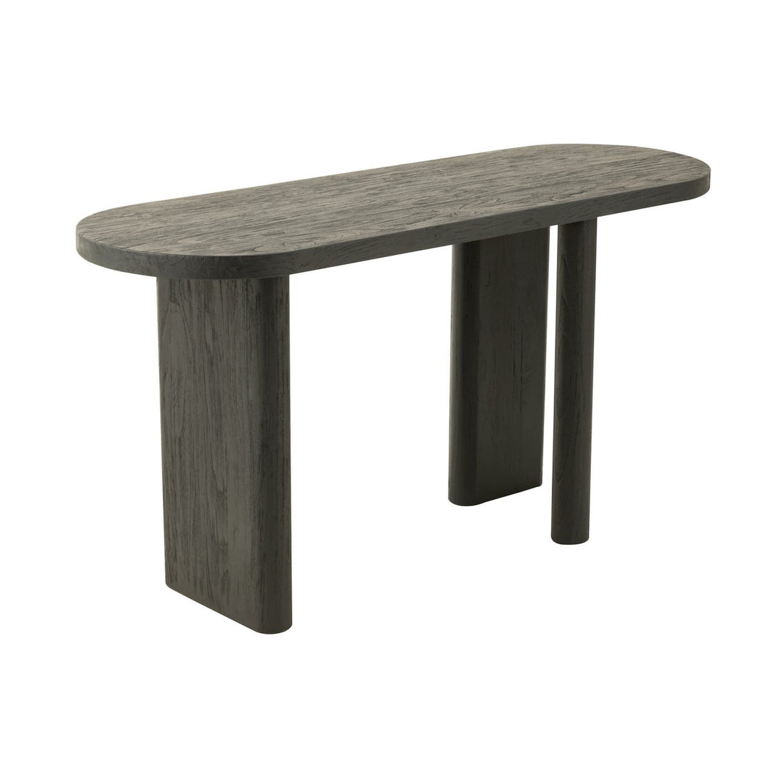 J-Line Console Table Teak Wood Black
